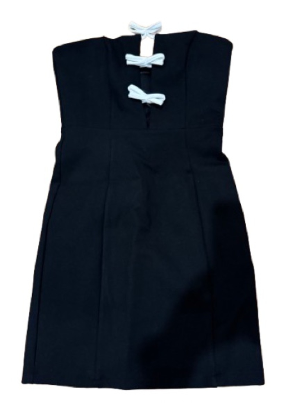 Windsor NWT size XS black mini dress with white  bows